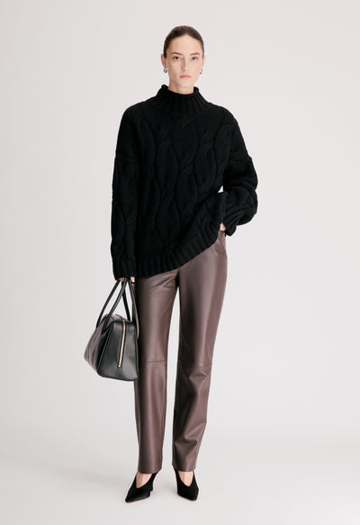 WARA Pull en cachemire torsadé