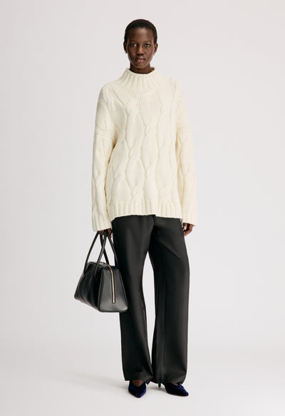 WARA Pull en cachemire torsadé