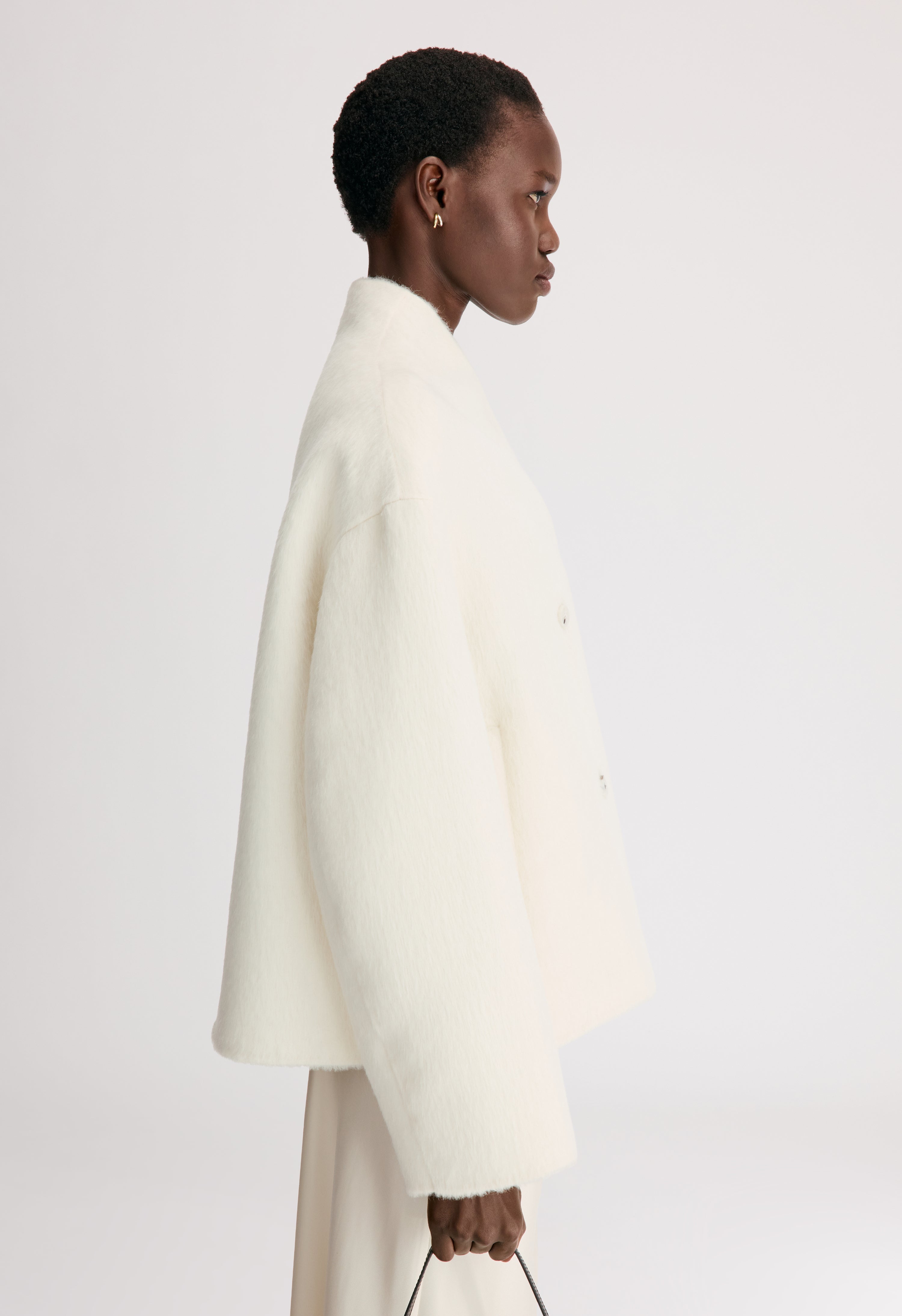 WES Double breasted alpaca jacket