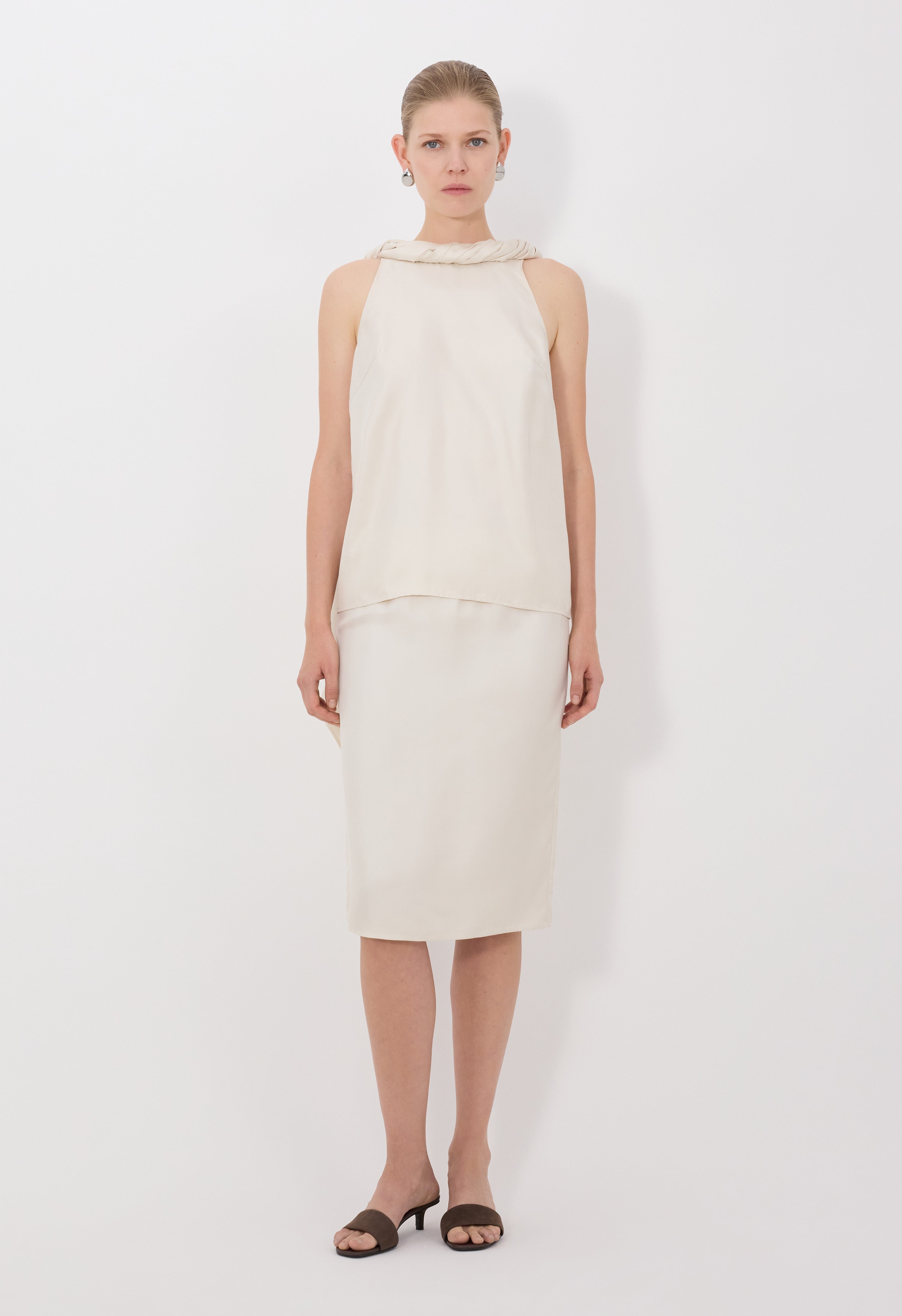 WILMA Haut à col torsadé