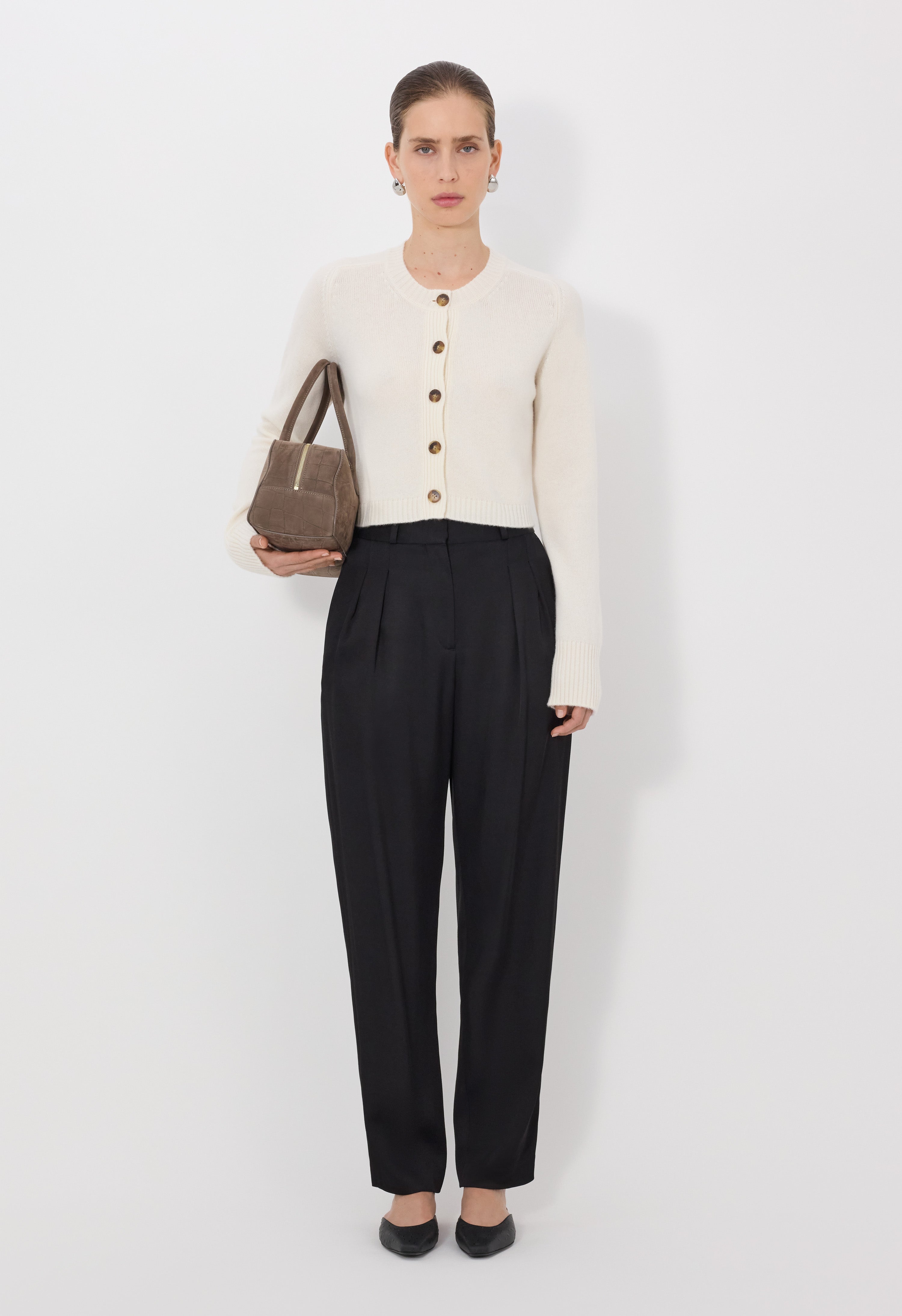 ZEPHIR LDS Cardigan croppé en cachemire