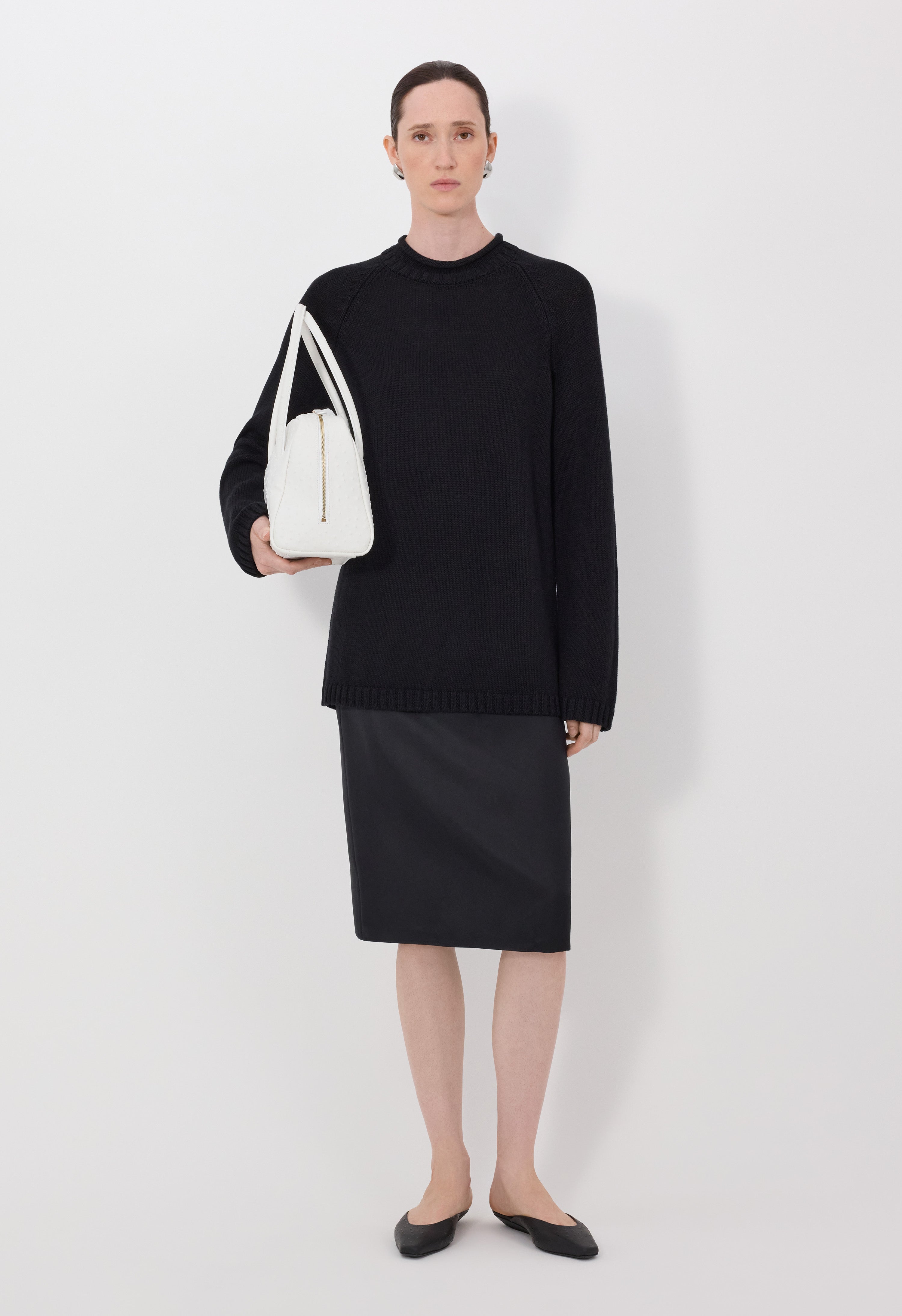 ZIMA Pull en soie et lin mélangés