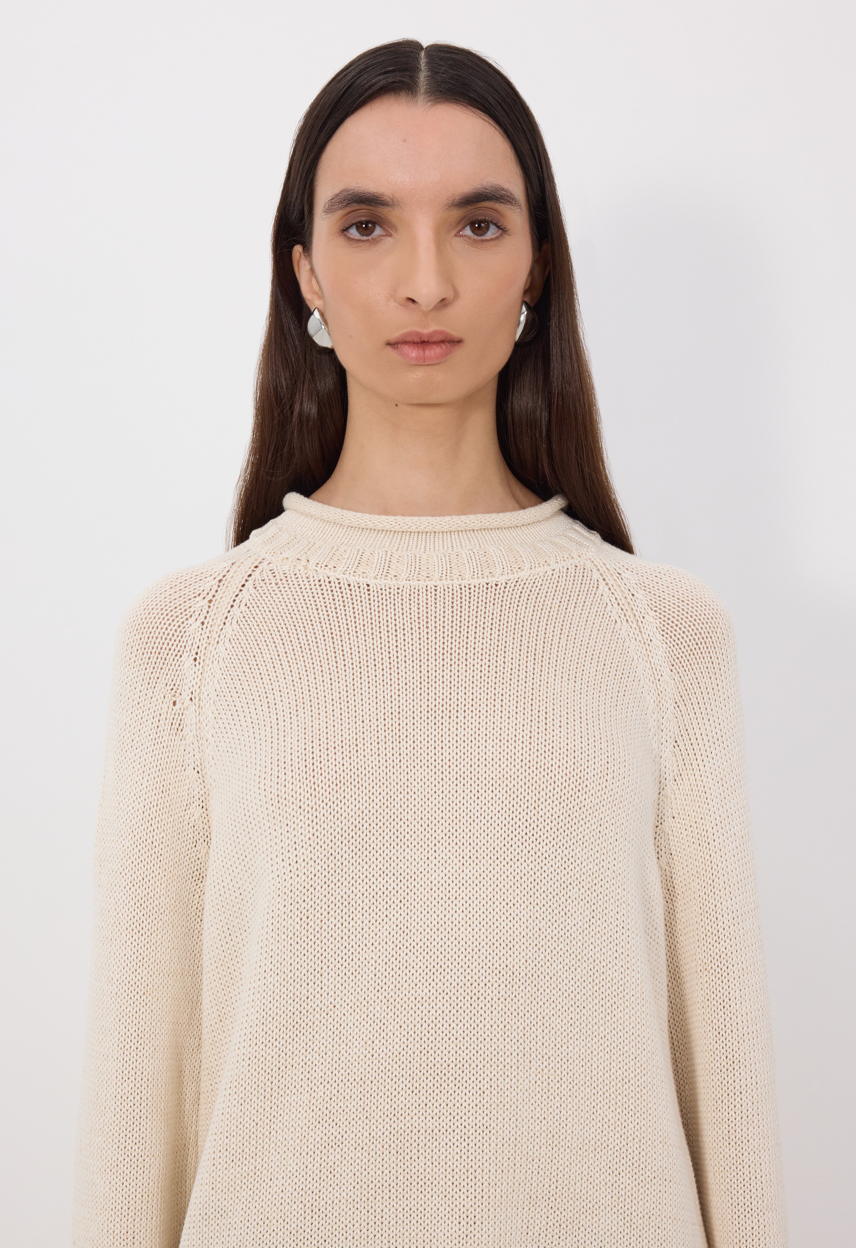 ZIMA Pull en soie et lin mélangés