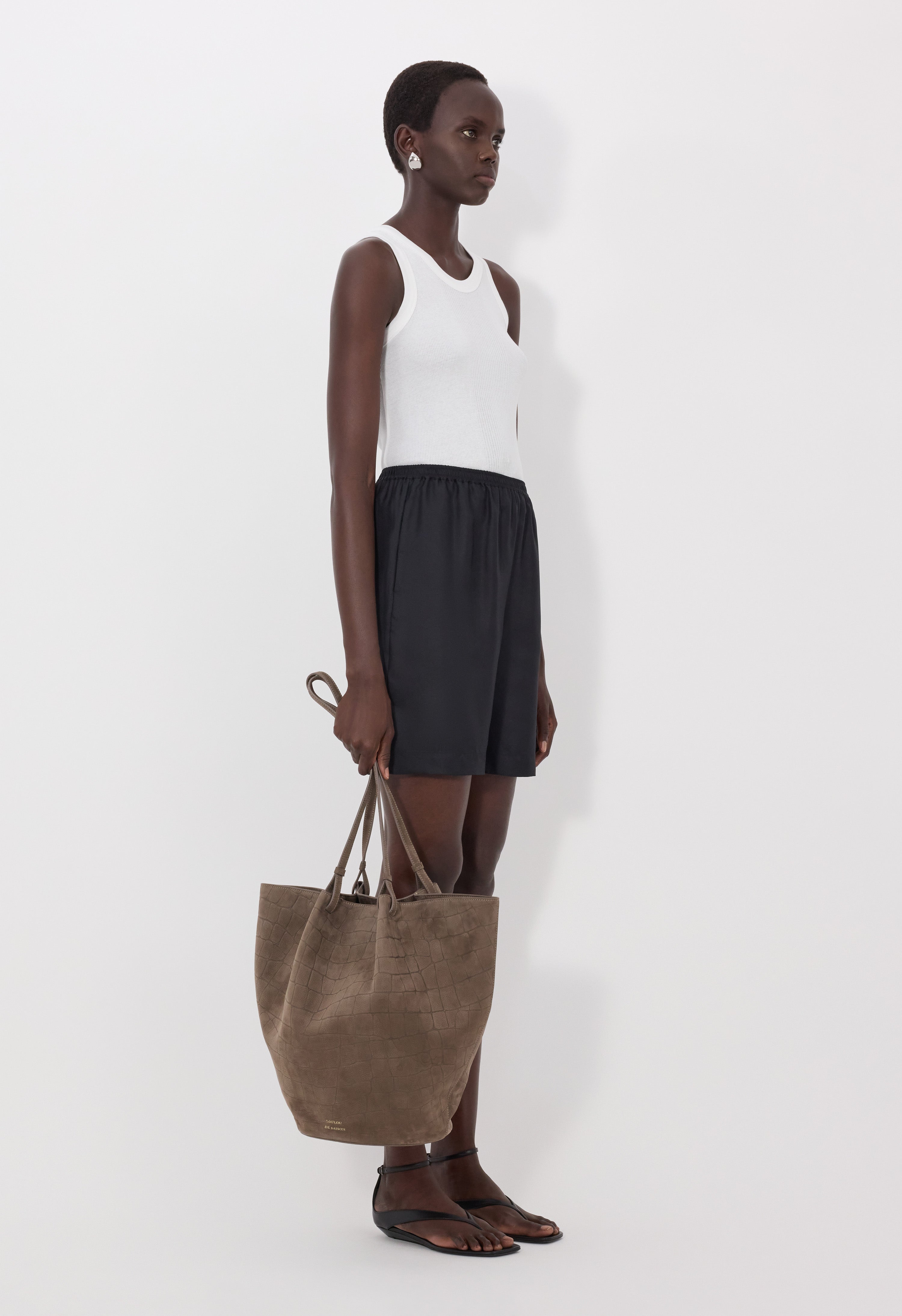 ZINIA LDS Silk twill bermuda