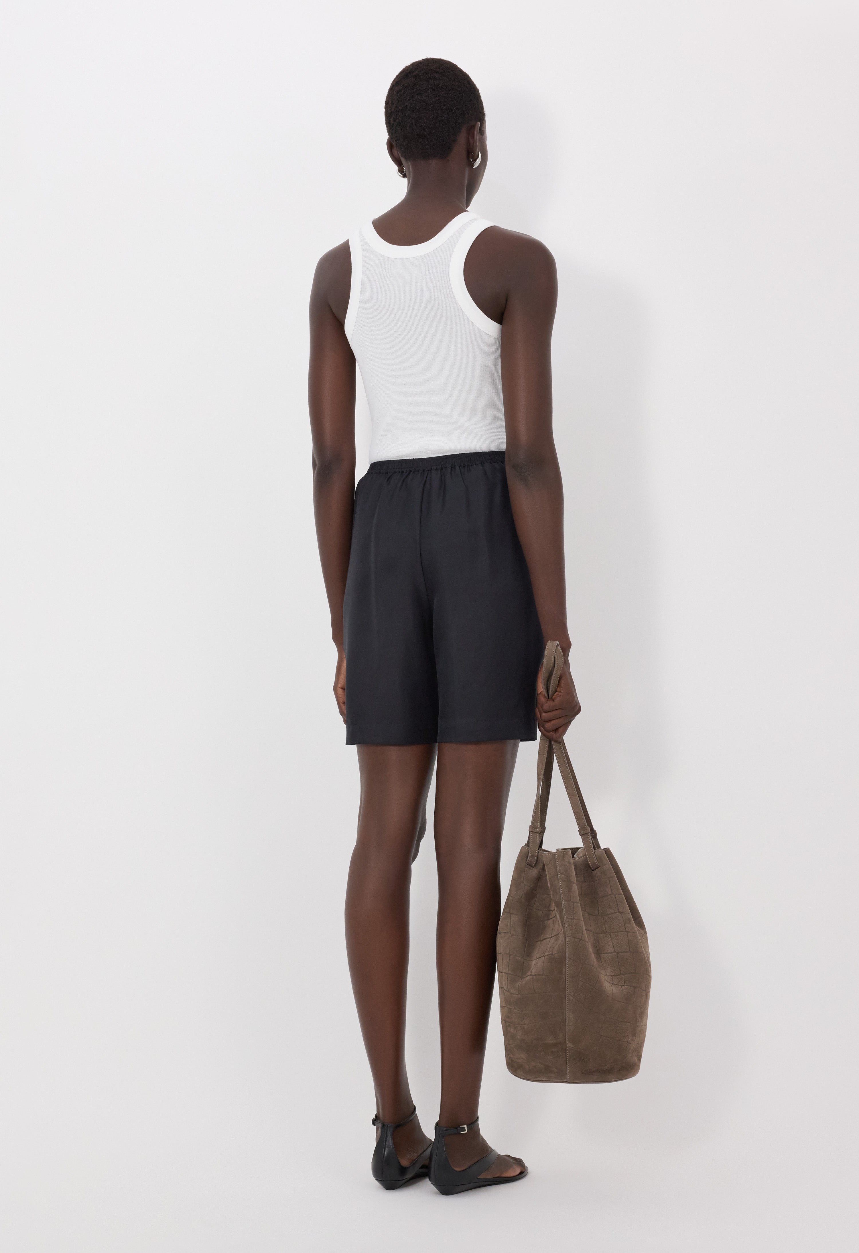 ZINIA LDS Silk twill bermuda