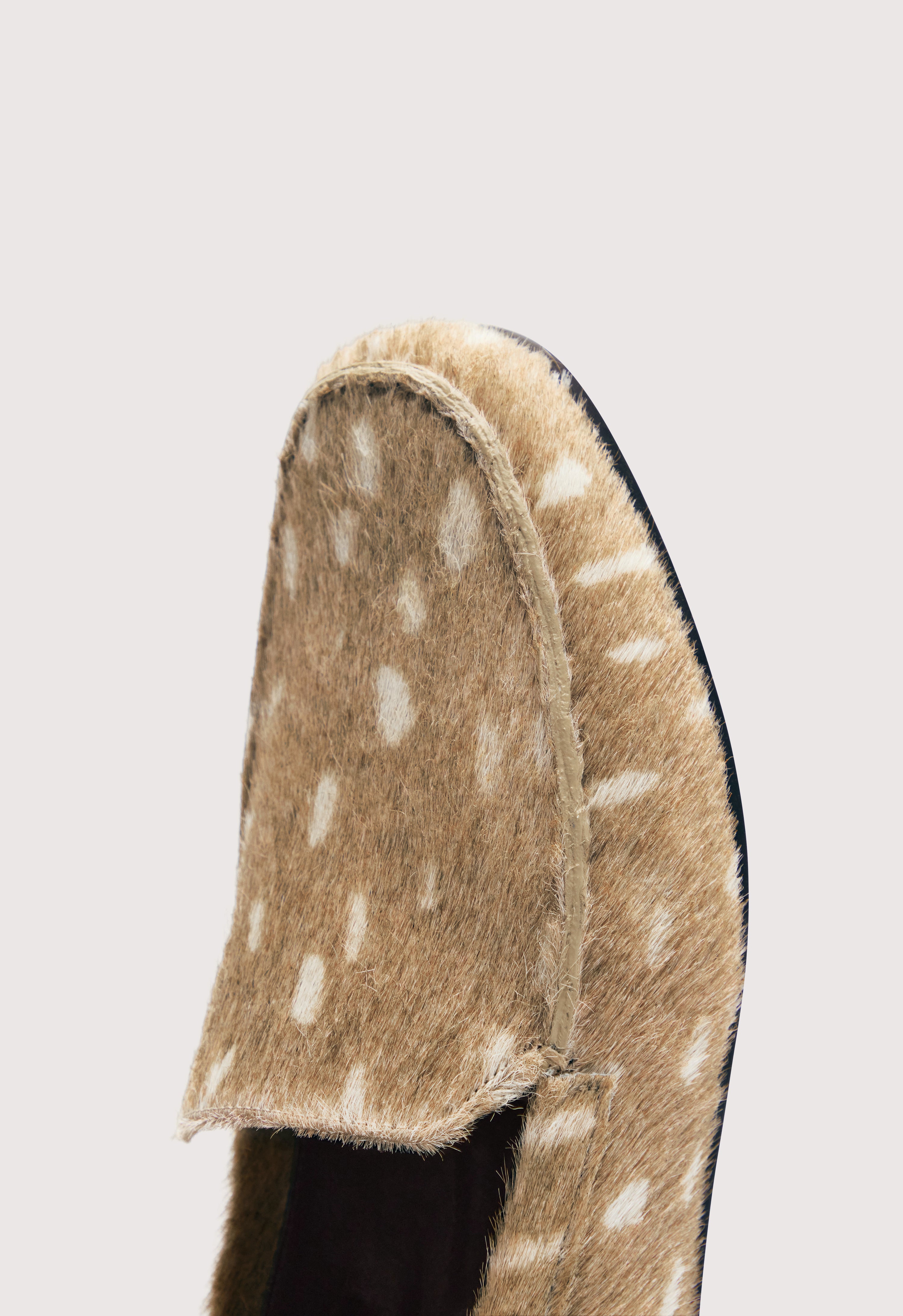 ZINO Mocassins en cuir façon poney imprimé biche